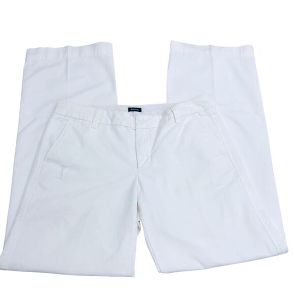 Gap Original White Khaki Original Boy Cut Wide Leg Distressed Trouser Style Pant - Picture 9 of 16